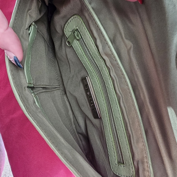 Nwot Kate Laundry Brown and green straw small purse - Picture 3 of 4